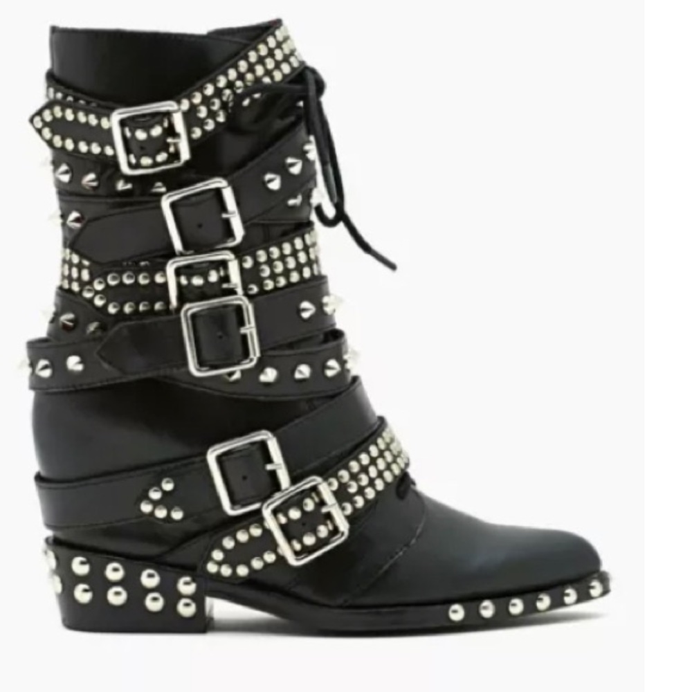 Never worn studded boots